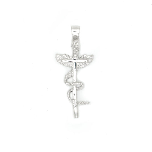 Cross Charm in Sterling Silver