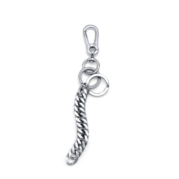 小物 silver925 key chain Keyring With Mesh Chain and Jump Ring Nickel Plated Alloy